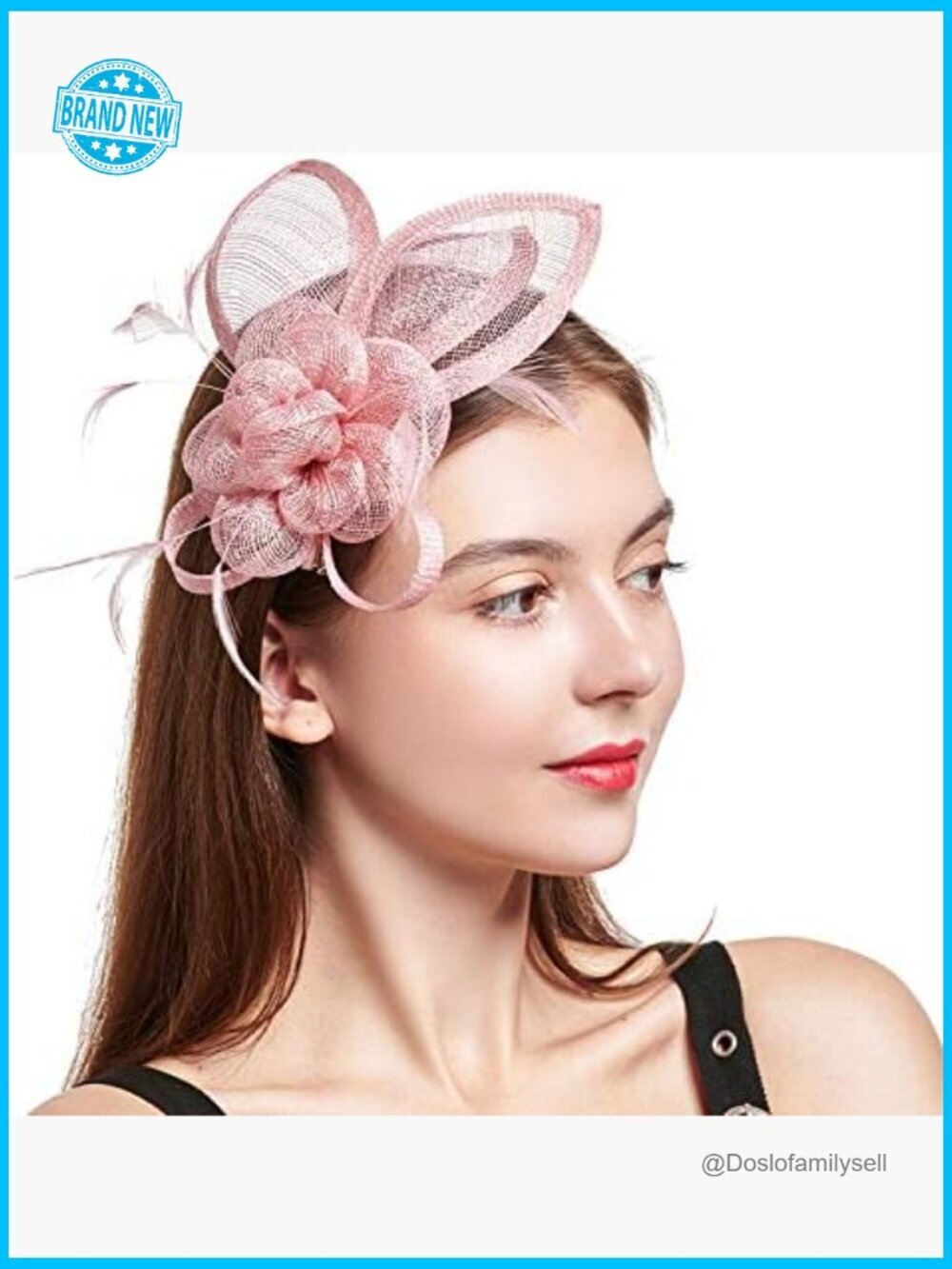 Vintage Sinamay Fascinator Handmade Tea Party Wedding Church Derby Cocktail